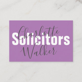 Cartões de visitas - Personalizar Lilac Profission