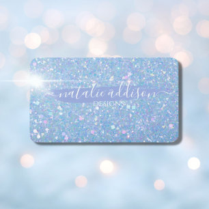 Cartões de visitas Personalizáveis da Glitter Peri