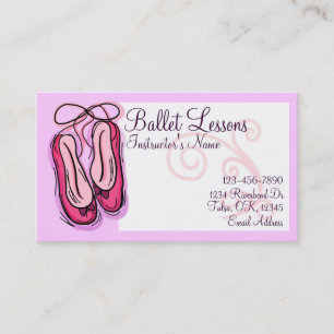 cartões de visitas personalizáveis da Lição do bal