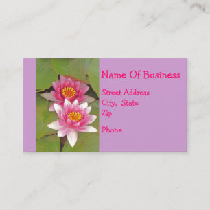 Cartões de visitas Personalizáveis do Flor Lótus R