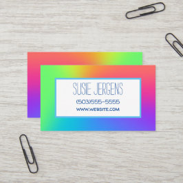 Cartões de visitas Personalizáveis do Gradiente do