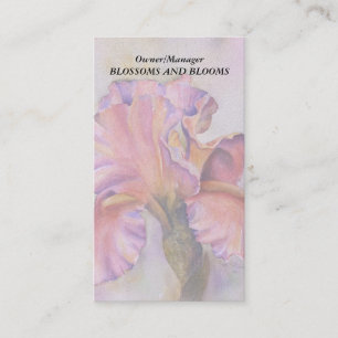 Cartões de visitas PERSONALIZÁVEIS DO PINK IRIS