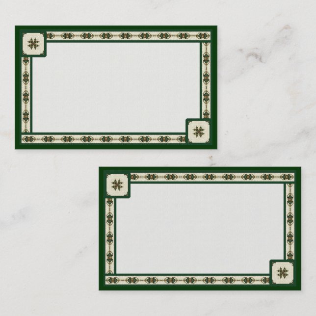 Cartões de visitas Personalizáveis Rue Irlandês (Frente/Verso)