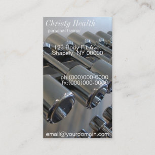 Cartões de visitas pessoais do instrutor