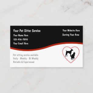 Cartões de visitas Pet Care