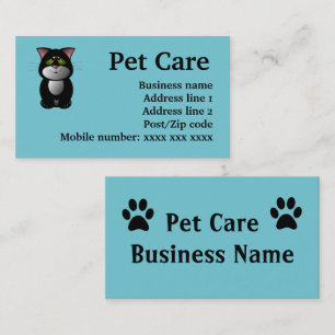 Cartões de visitas Pet Care