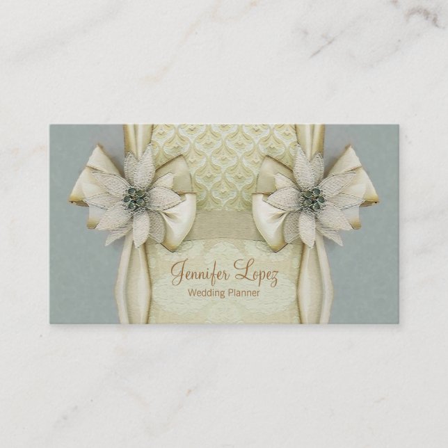 Cartões de visitas ~ Planner de Casamento (Frente)