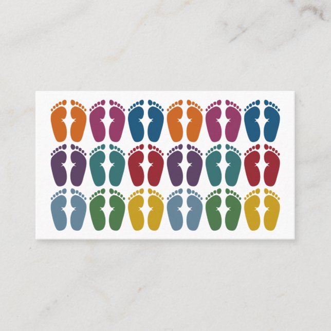 Cartões de visitas Podiatras De Pés Cortes (Frente)