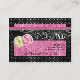 Cartões de visitas Polka Pair Chubby