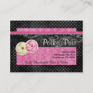 Cartões de visitas Polka Pair Chubby