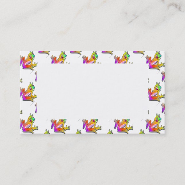 CARTÕES DE VISITAS - POP ART DO SAPO (Frente)