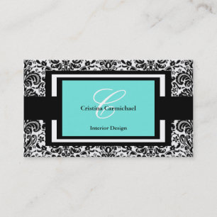 Cartões de visitas preto e branco modernos