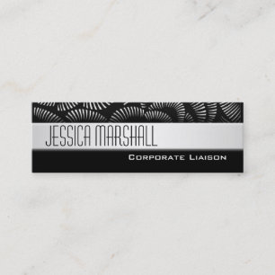 Cartões de visitas pretos de linha fina profission