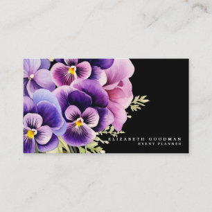 Cartões de visitas Primavera coloridas chic