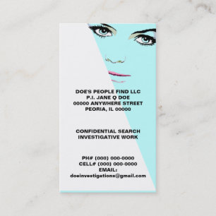 CARTÕES DE VISITAS PRIVADOS INVESTIGATÓRIOS DA