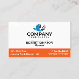 Cartões de visitas profissionais com o seu logotip