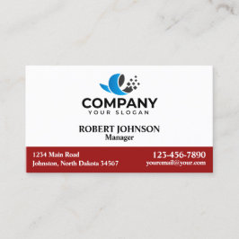 Cartões de visitas profissionais com o seu logotip