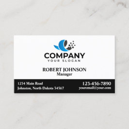 Cartões de visitas profissionais com o seu logotip