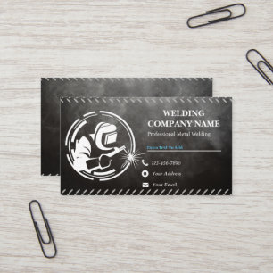 Cartões de visitas profissionais de soldadura a pr