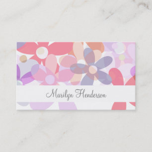 Cartões de visitas profissionais femininos