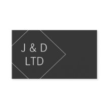 Cartões de visitas profissionais modernos