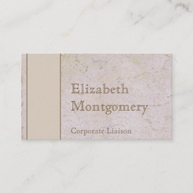 Cartões de visitas Profissionais Modernos da Pedra (Frente)