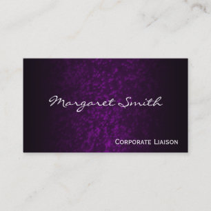 Cartões de visitas profissionais roxos elegantes