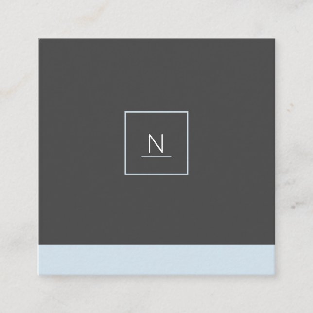 Cartões de visitas quadrados chiques Pastel (Frente)