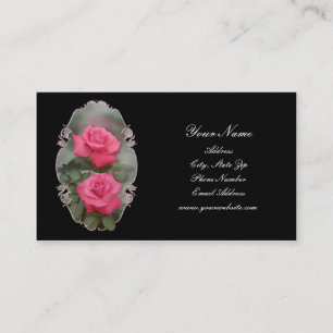 Cartões de visitas quadro dos rosas