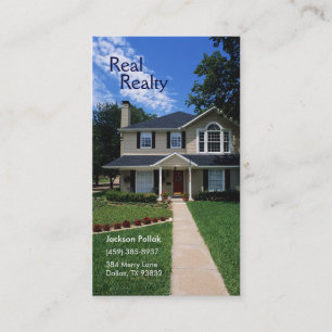 Cartões de visitas reais do Realty