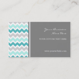 Cartões de visitas retros cinzentos de Chevron da