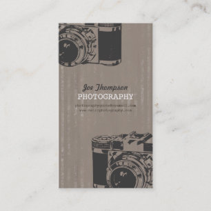 Cartões de visitas retros da fotografia da câmer