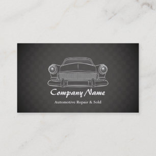 Cartões de visitas retros da reparação automóv