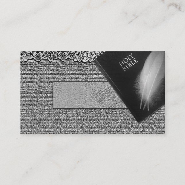 Cartões de visitas reverendos do pastor da igreja (Frente)