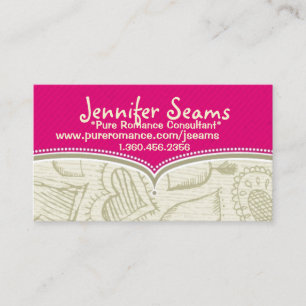 Cartões de visitas romances puros do consultante