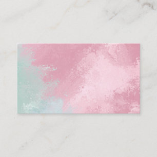 Cartões de visitas Rosa/Minint Pastel