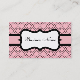 Cartões de visitas Rosa Personalizados