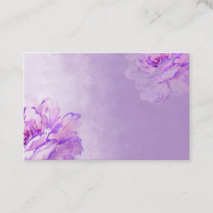 Cartões de visitas Rosa púrpura de Lilac Waterco