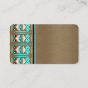 Cartões de visitas Russos do Estilo Nativo Zig Zag