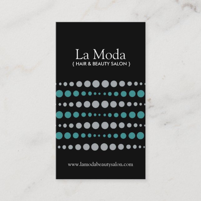 Cartões de visitas Sassy do salão de beleza (Frente)