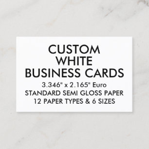 Cartões de visitas SEMI personalizados costume do