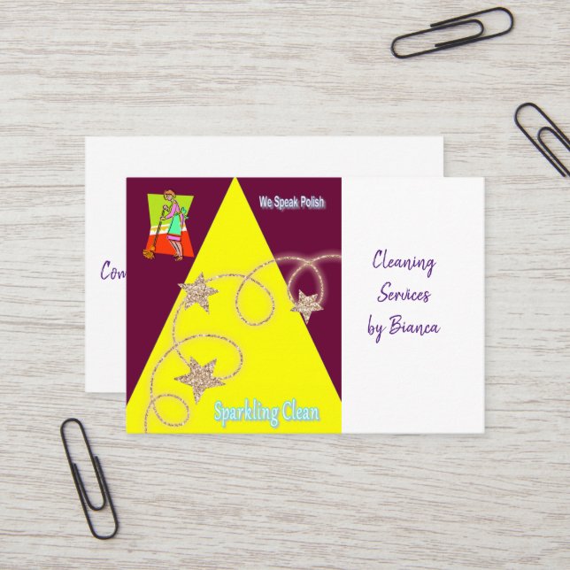 Cartões de visitas, Senhora da Limpeza (Frente/Verso In Situ)