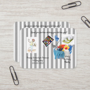 Cartões de visitas, Serviços de Senhora de Limpeza