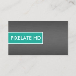 cartões de visitas simples de aqua e de titânio es