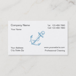 Cartões de visitas simples do barco