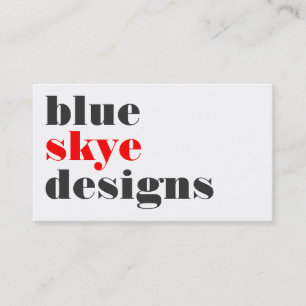 cartões de visitas > skye azul [vermelho: carvão