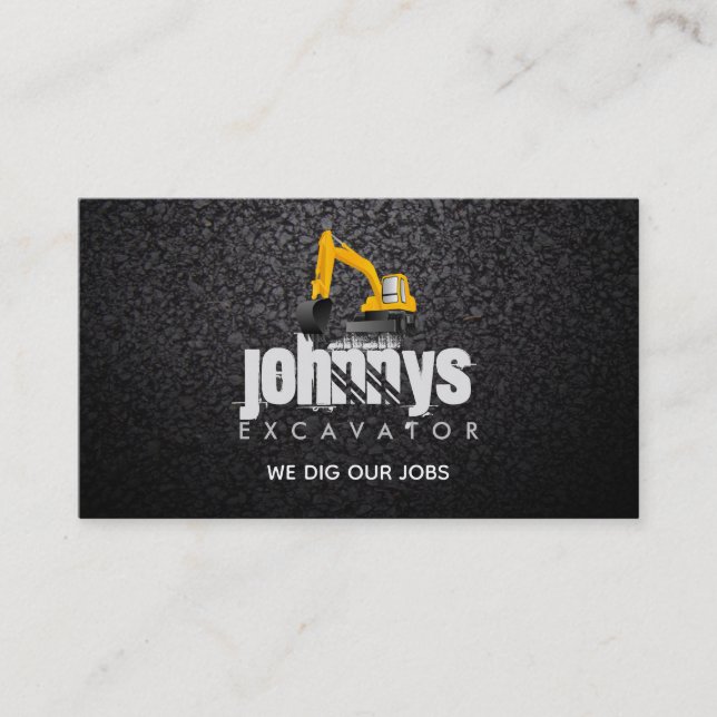 Cartões de visitas Slogans de Escavador (Frente)