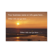 Cartões de visitas solares do oceano