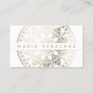 Cartões de visitas solares elegantes da mandala -