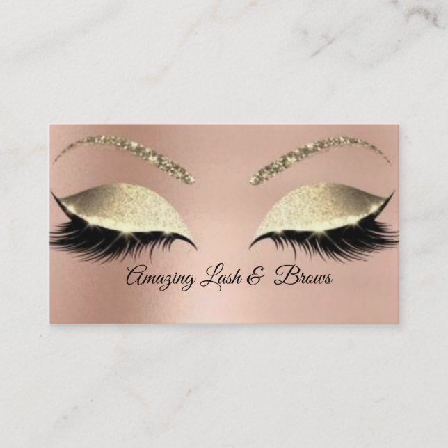 Cartões de visitas Sparkle Lash & Brows (Frente)